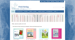 Desktop Screenshot of frickverlag.de
