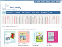 Tablet Screenshot of frickverlag.de